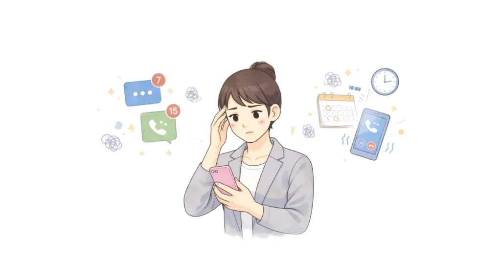 連絡頻度ストレス診断